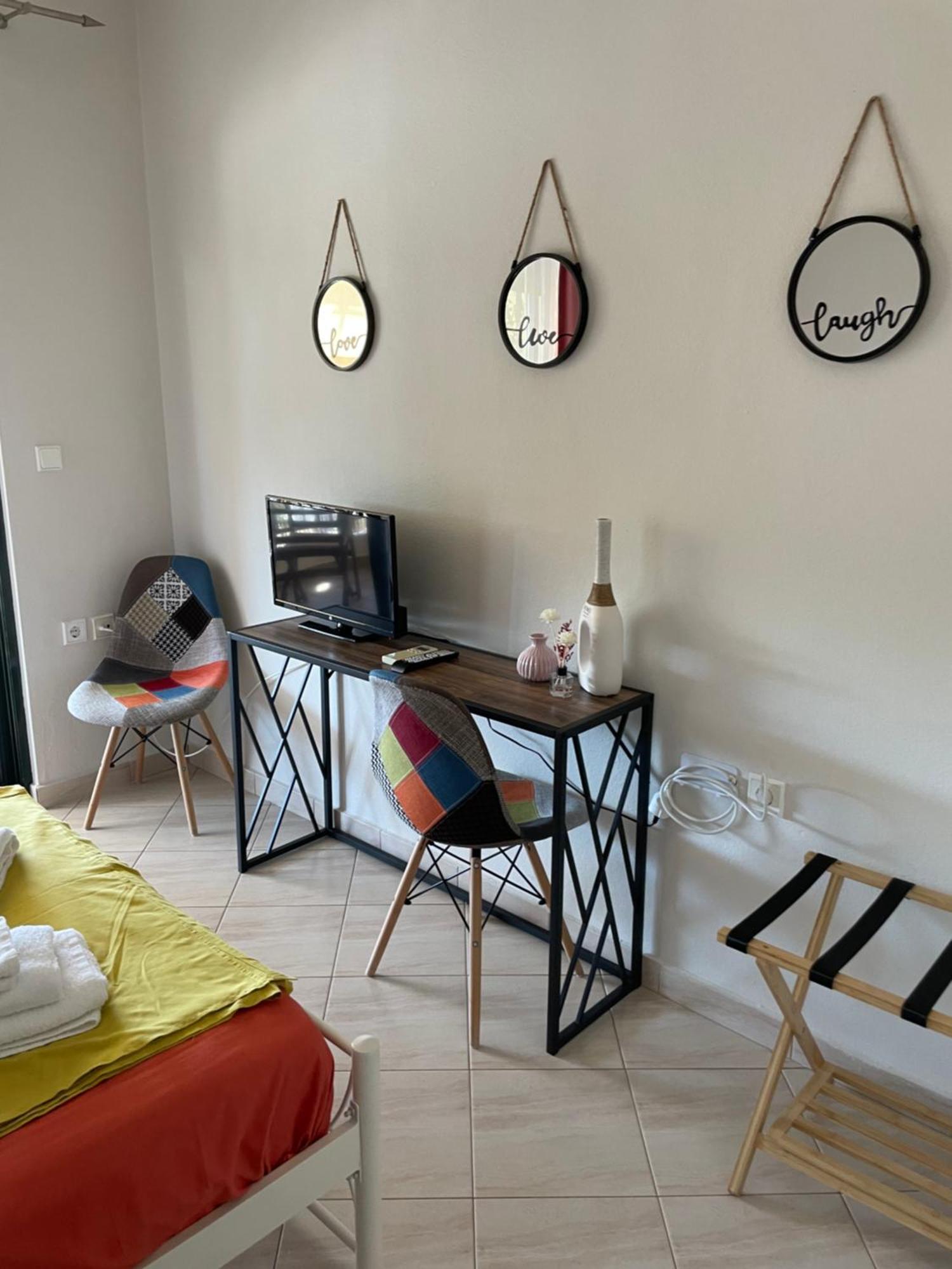 Studio Στην Νέα Χιλή Με Θέα Στην Θάλασσα Nea Chili ภายนอก รูปภาพ